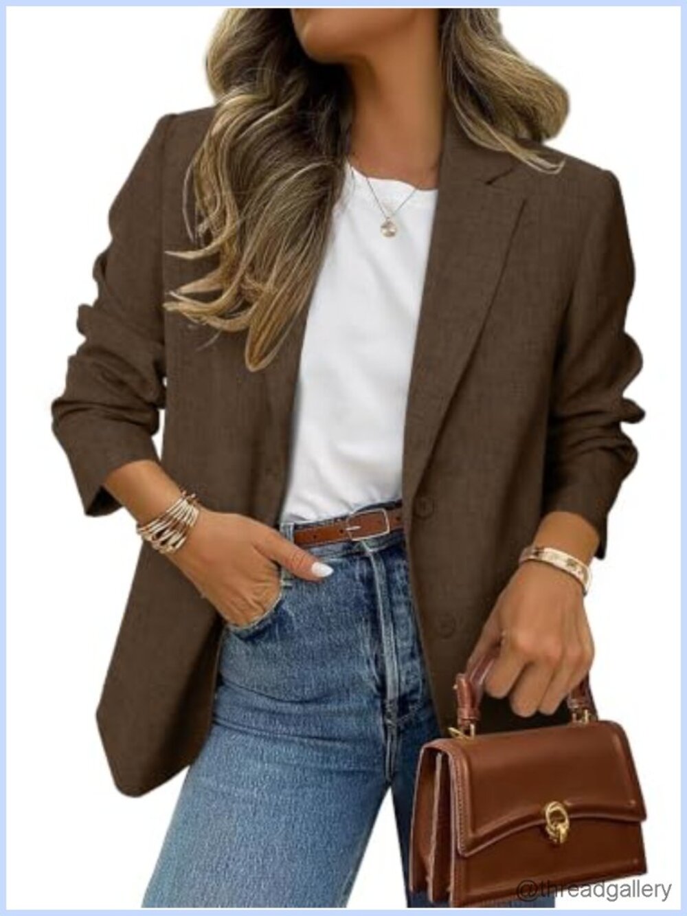 Oversized Open Front Blazer Women Business Casual Long Sleeve Lapel Suit Jacket